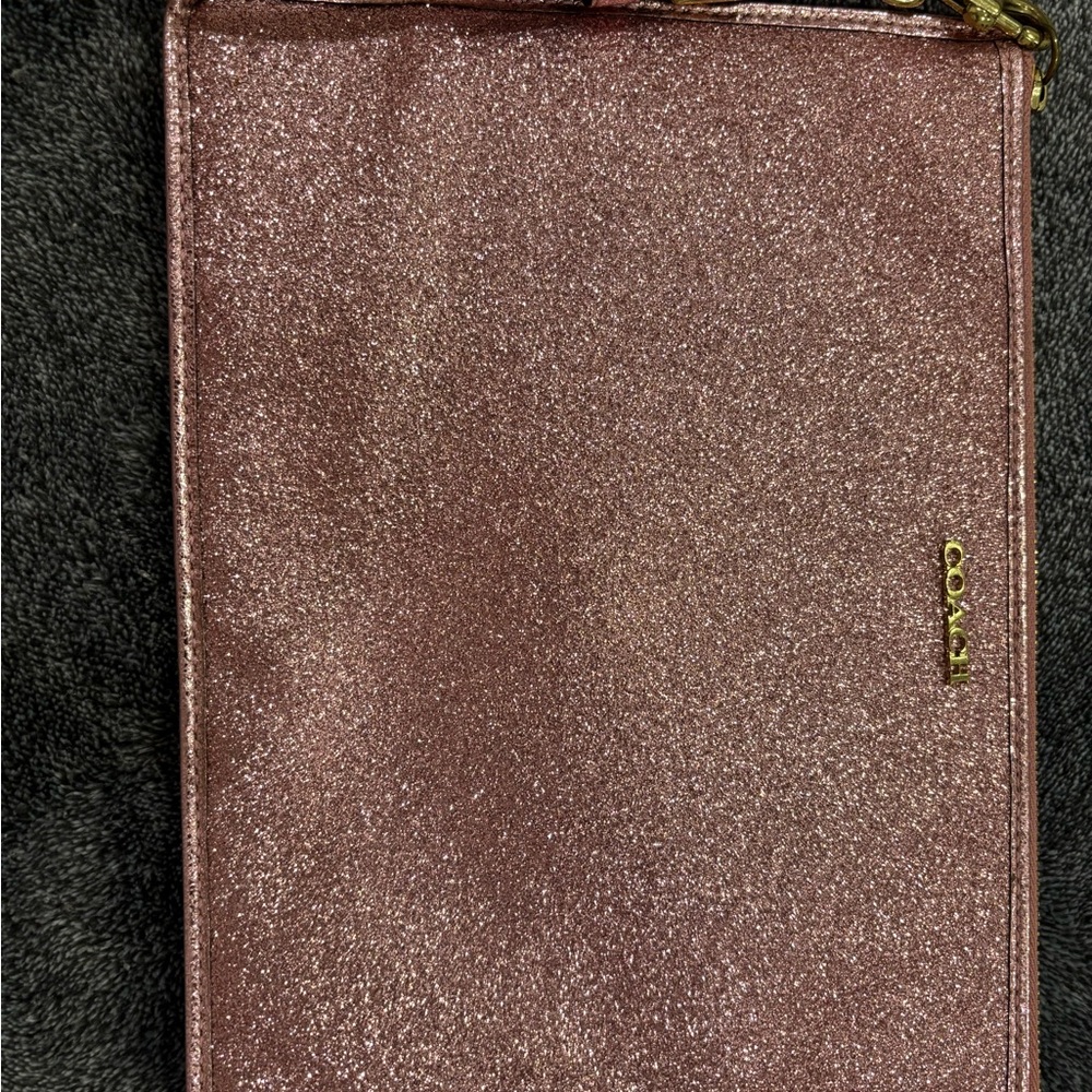 Coach Pink Shimmer Clutch